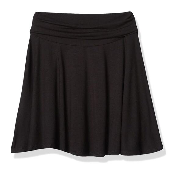 Amy Byer Girls' Big Size Medium (10-12) Knit Skater Skirt with Foldover Waist - Picture 1 of 8